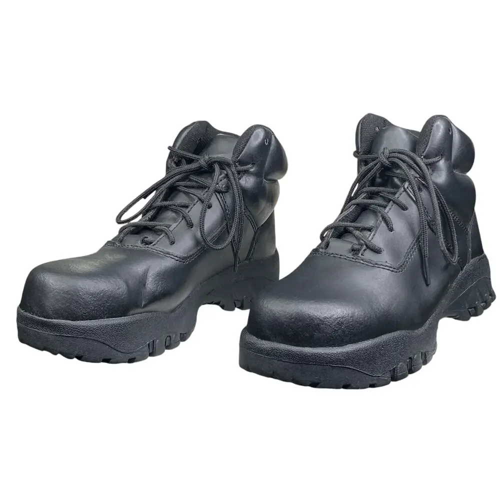 Worx X Red Wing Men’s Copper Black Leather Safety Toe Boot Size US 7.5